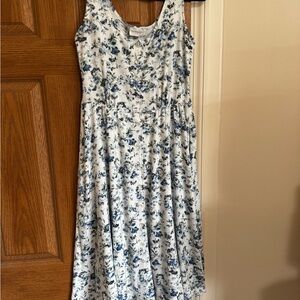 90’s Vintage Moda International flora midi dress